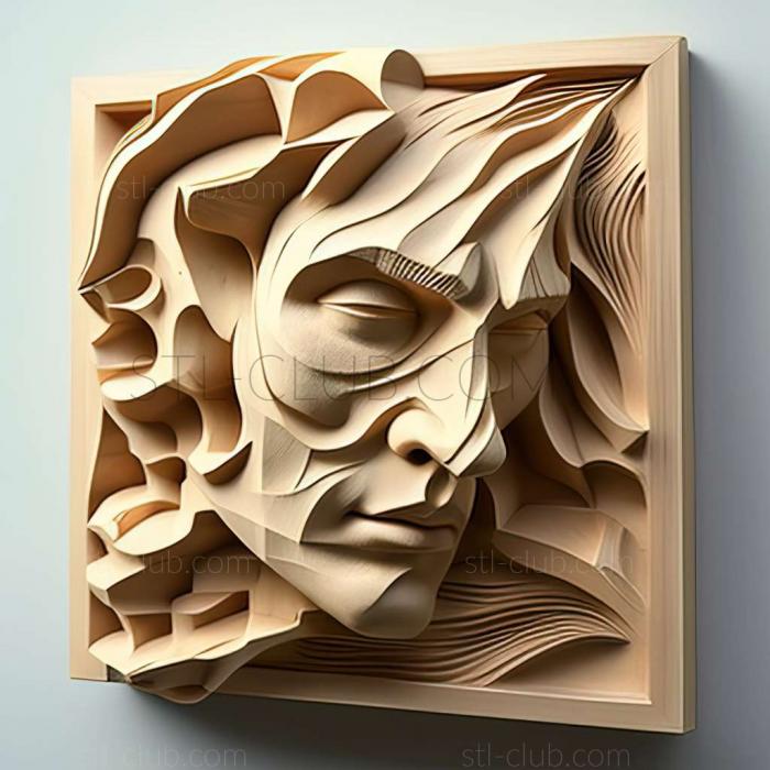 3D мадэль Роберт Уилсон, американский художник (STL)